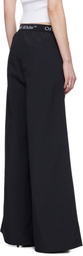 Off-White Black Logo Band Nylon Lounge Pants