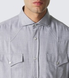 Brunello Cucinelli Cotton-blend shirt