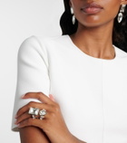McQueen Crystal-embellished ring