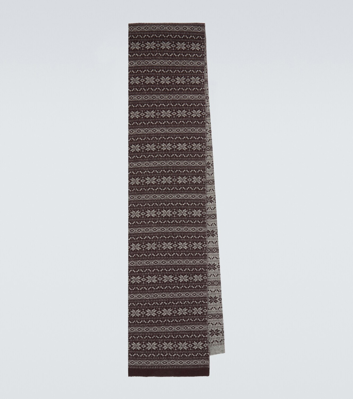 Eleventy Fair Isle intarsia cashmere scarf