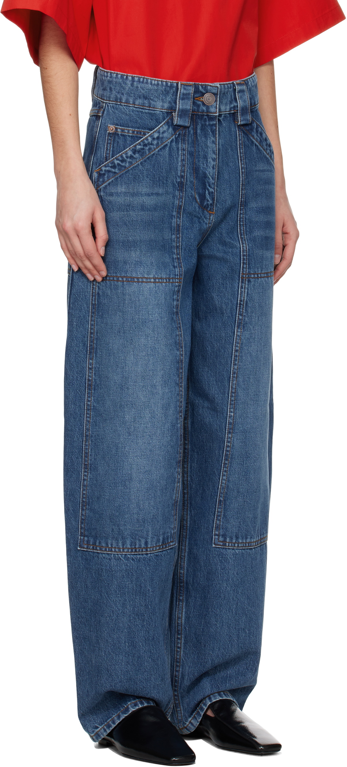 CO Blue Patch Pocket Jeans