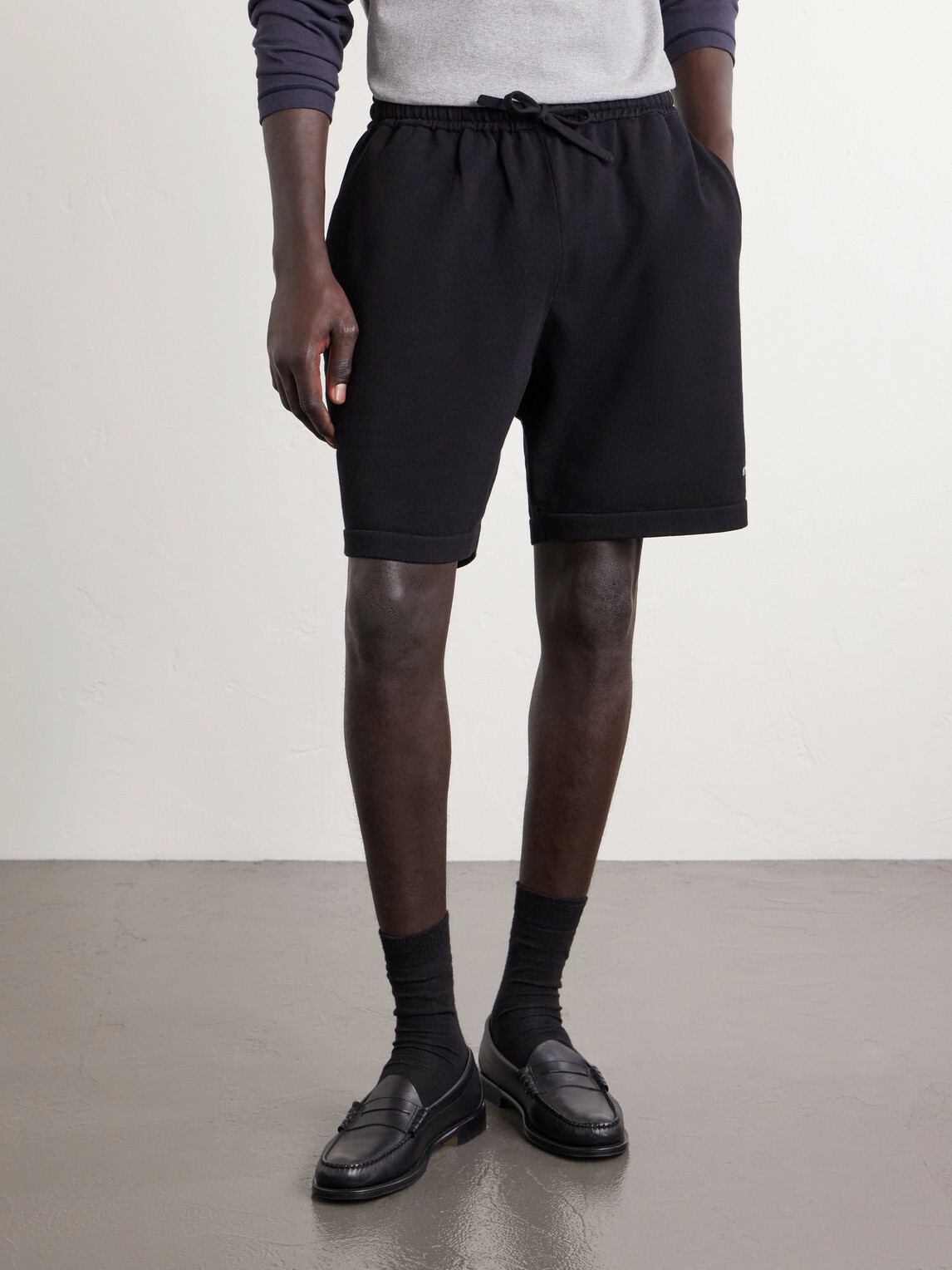 WTAPS - Straight-Leg Logo-Embroidered Cotton-Blend Shorts - Black