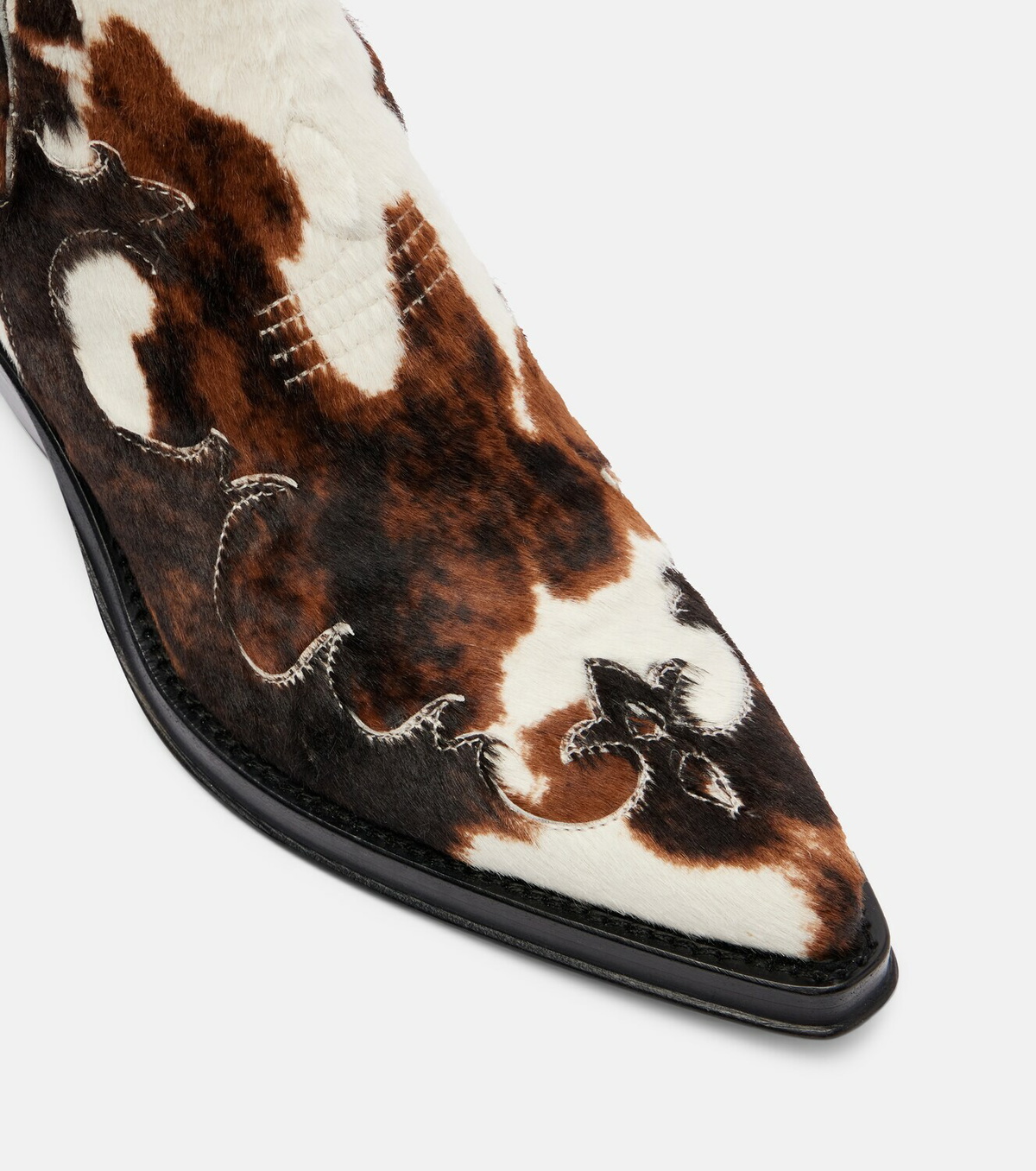 Gabriela Hearst Cassidy calf hair cowboy boots