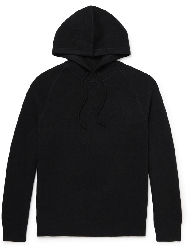 Photo: Theory - Wool and Cashmere-Blend Hoodie - Black