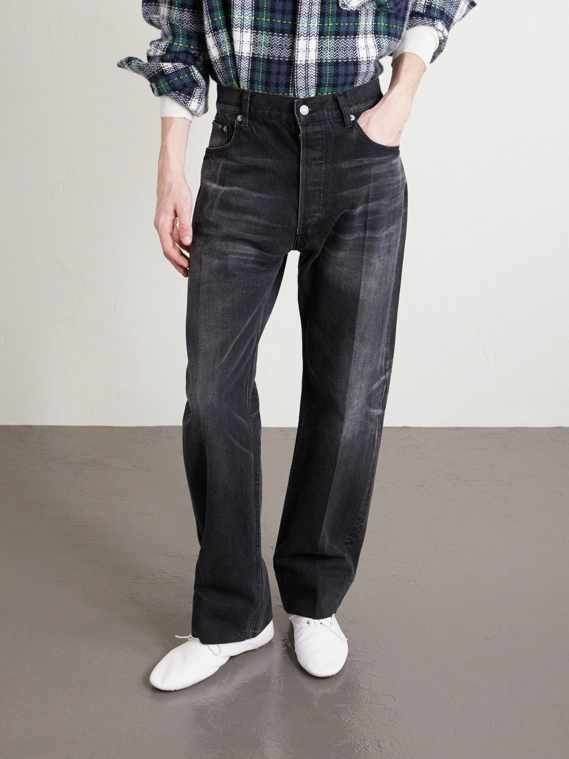 CELINE - Boyfriend Straight-Leg Jeans - Black