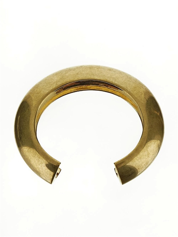 Photo: Saint Laurent Medium Poliete Brass Bracelet