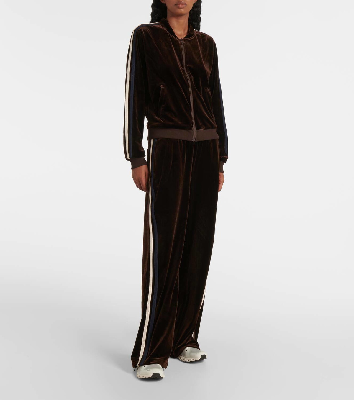 The Upside Castillon Roma velvet track pants