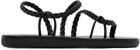 Ancient Greek Sandals Black Maya Sandals