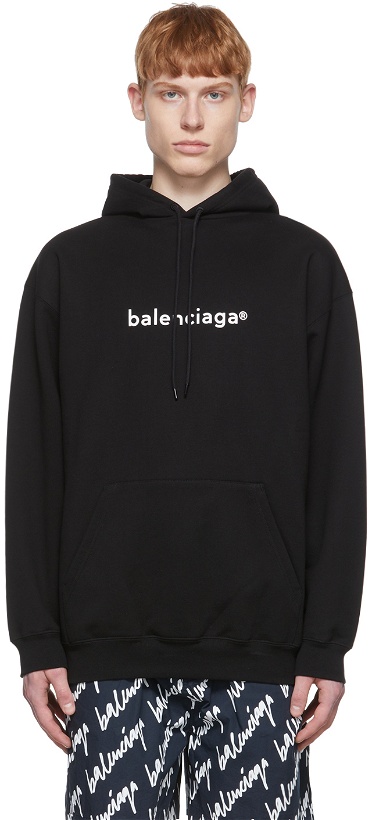 Photo: Balenciaga Black Copyright Logo Hoodie