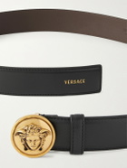 Versace - 3.5cm Leather Belt - Black