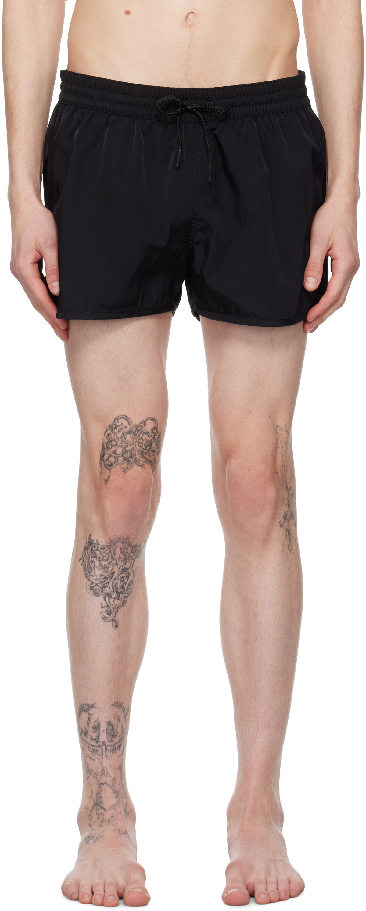 CDLP Black Twill Swim Shorts
