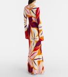 Cala de la Cruz Amay floral jersey maxi dress