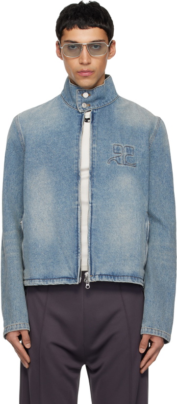 Photo: Courrèges Blue City Shadow Denim Jacket
