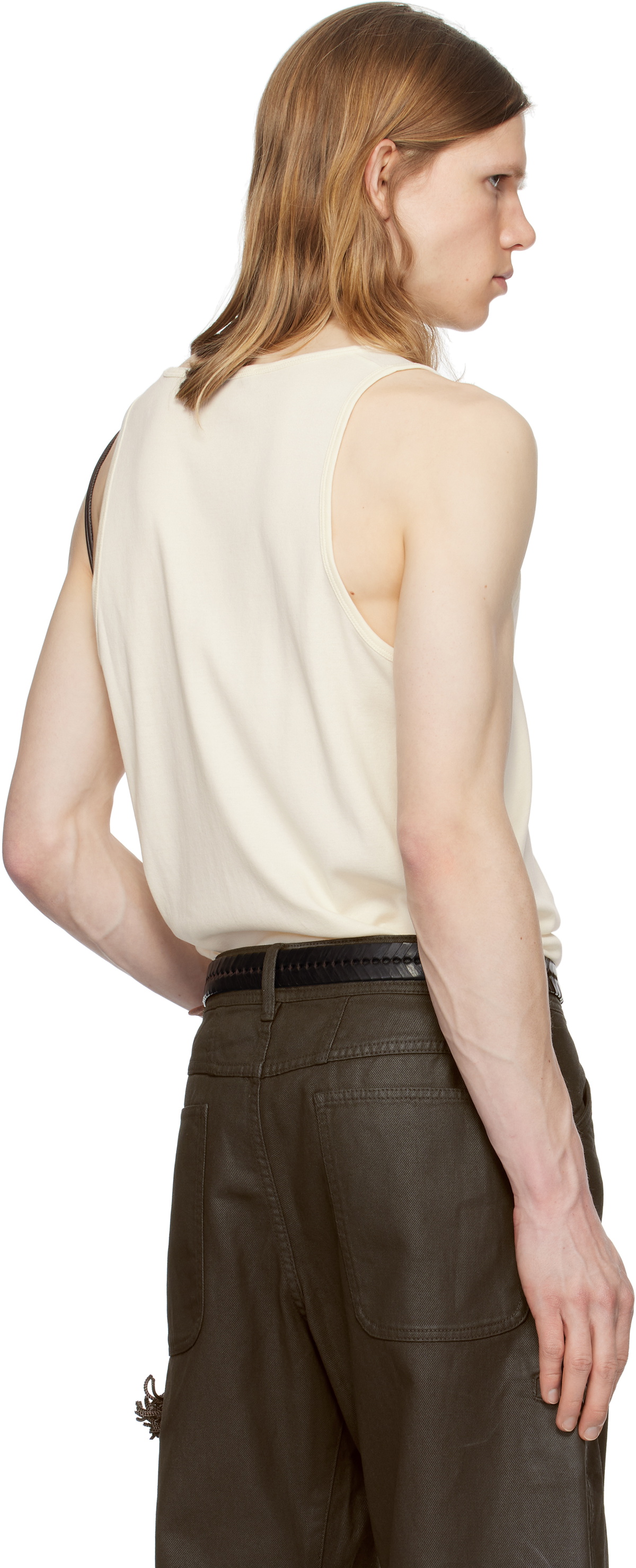 LEMAIRE Off-White Cotton Tank Top