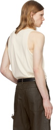 LEMAIRE Off-White Cotton Tank Top