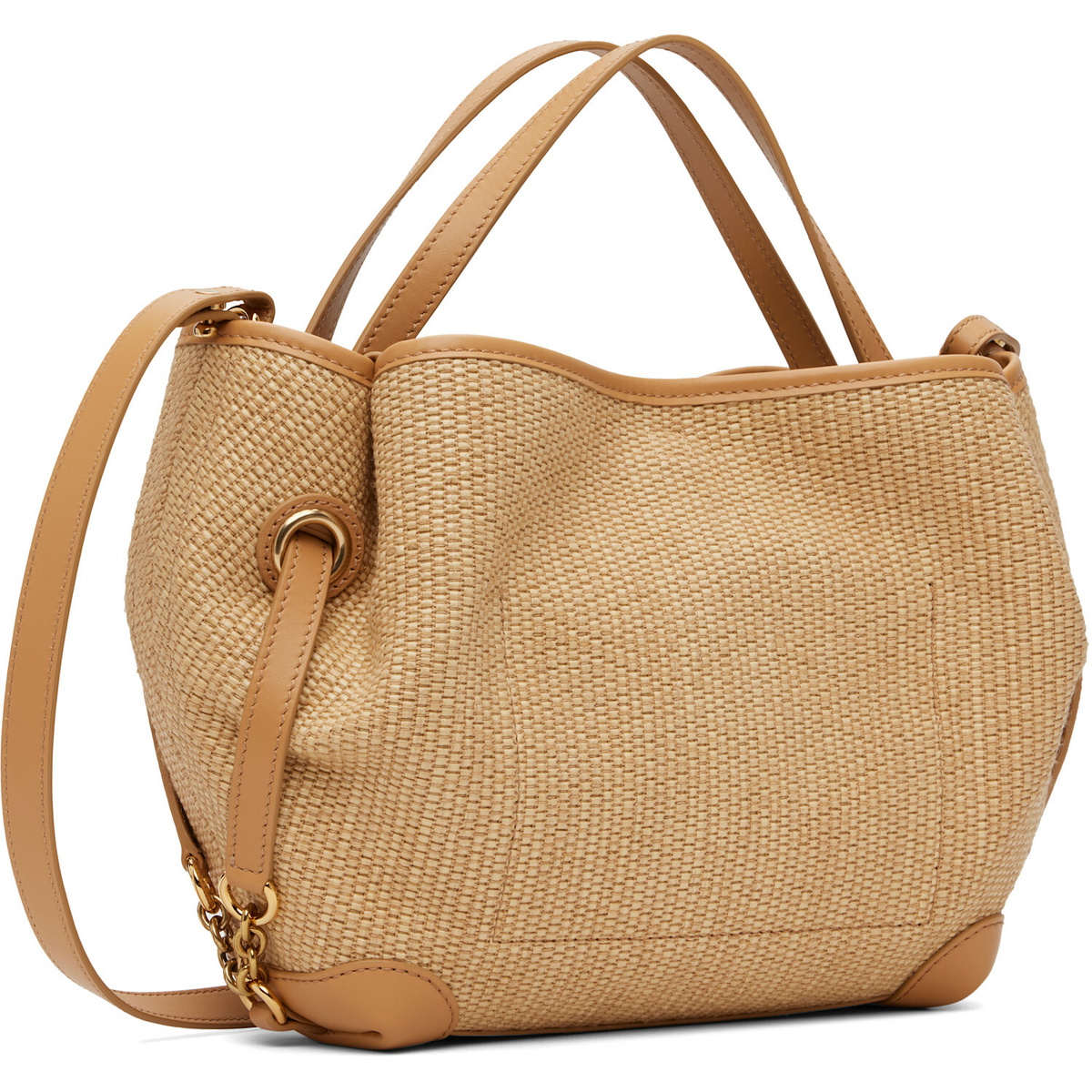 Chloé Beige Small 'Chloé' Clover Double Carry Tote