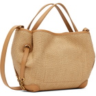 Chloé Beige Small 'Chloé' Clover Double Carry Tote