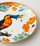 La DoubleJ Floroucan porcelain decorative plate