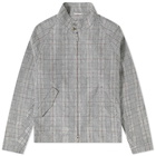 Thom Browne Crisp Check Linen Harrington Jacket