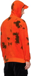 Stone Island Orange Garment-Dyed Hoodie