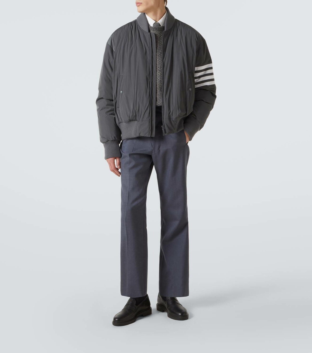 Thom Browne 4-Bar bomber jacket