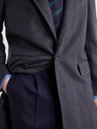 Rubinacci - Herringbone Virgin Wool Coat - Gray