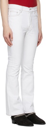 AMIRI White Flare Leg Jeans