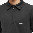 Parel Studios Men's Prespa Quarter Zip Waffle in Black