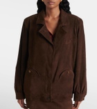 Blazé Milano Cleo suede bomber jacket