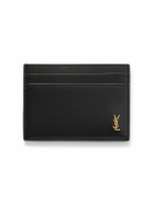 SAINT LAURENT - Logo-Embellished Leather Cardholder