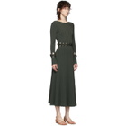 Dion Lee Green Ribbed Braided Long Dress