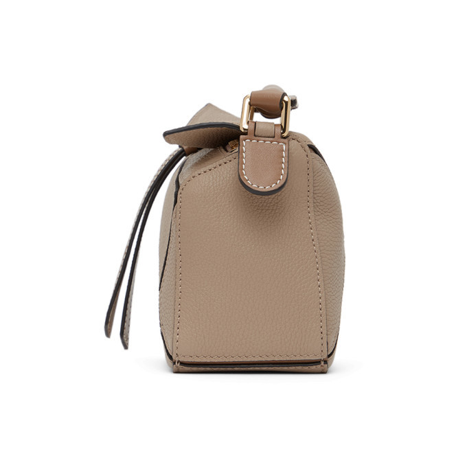 Loewe taupe best sale small puzzle bag