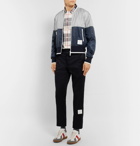 Thom Browne - Colour-Block Ripstop Bomber Jacket - Men - Gray