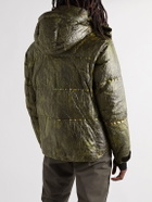 Moncler Grenoble - Darry Printed Quilted Dyneema Crinkled Hooded Down Ski Jacket - Green