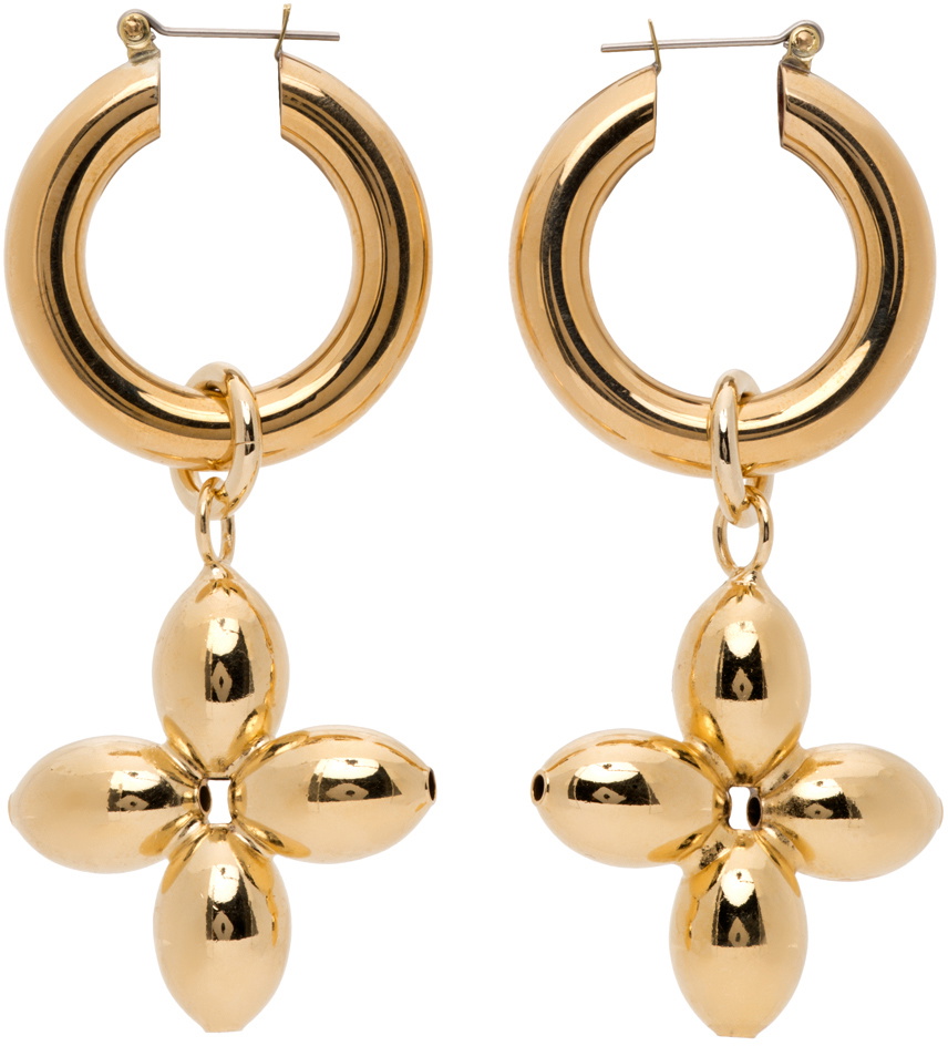 Laura Lombardi Gold Santina Earrings Laura Lombardi