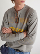 Cherry Los Angeles - Logo-Print Cotton-Mesh T-shirt - Gray