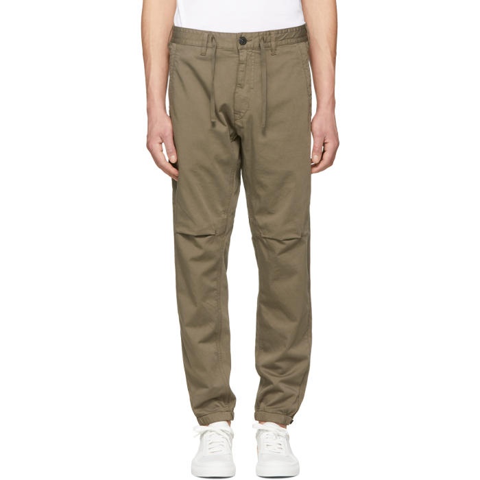 Photo: Stone Island Shadow Project Green Drawstring Trousers
