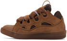 Lanvin Brown Curb Sneakers