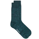 Norse Projects Men's Bjarki Blend Sock in Forest Green