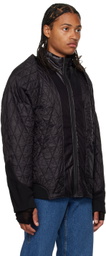 LOW CLASSIC Black Reversible Down Jacket