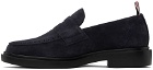 Thom Browne Navy Classic Penny Loafers