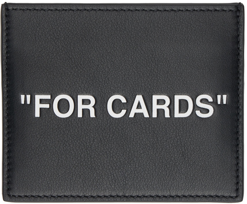 Photo: Off-White Black 'For Cards' Card Holder
