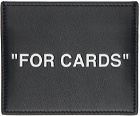 Off-White Black 'For Cards' Card Holder