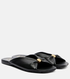Loewe Paula's Ibiza Pebble leather slides