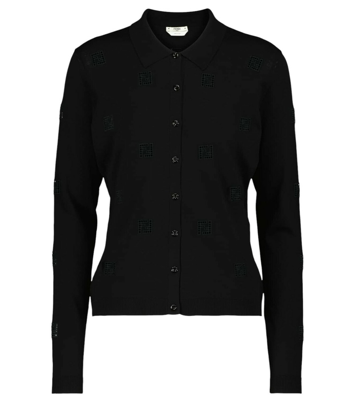 Photo: Fendi FF cotton cardigan
