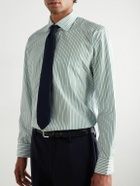 Sid Mashburn - Striped Cotton-Poplin Shirt - Green
