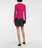 Velvet - Twist-detail top