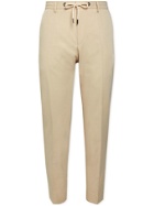HUGO BOSS - Bardon Slim-Fit Twill Drawstring Suit Trousers - Neutrals