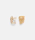 Anita Ko Croissant 18kt gold earrings with diamonds