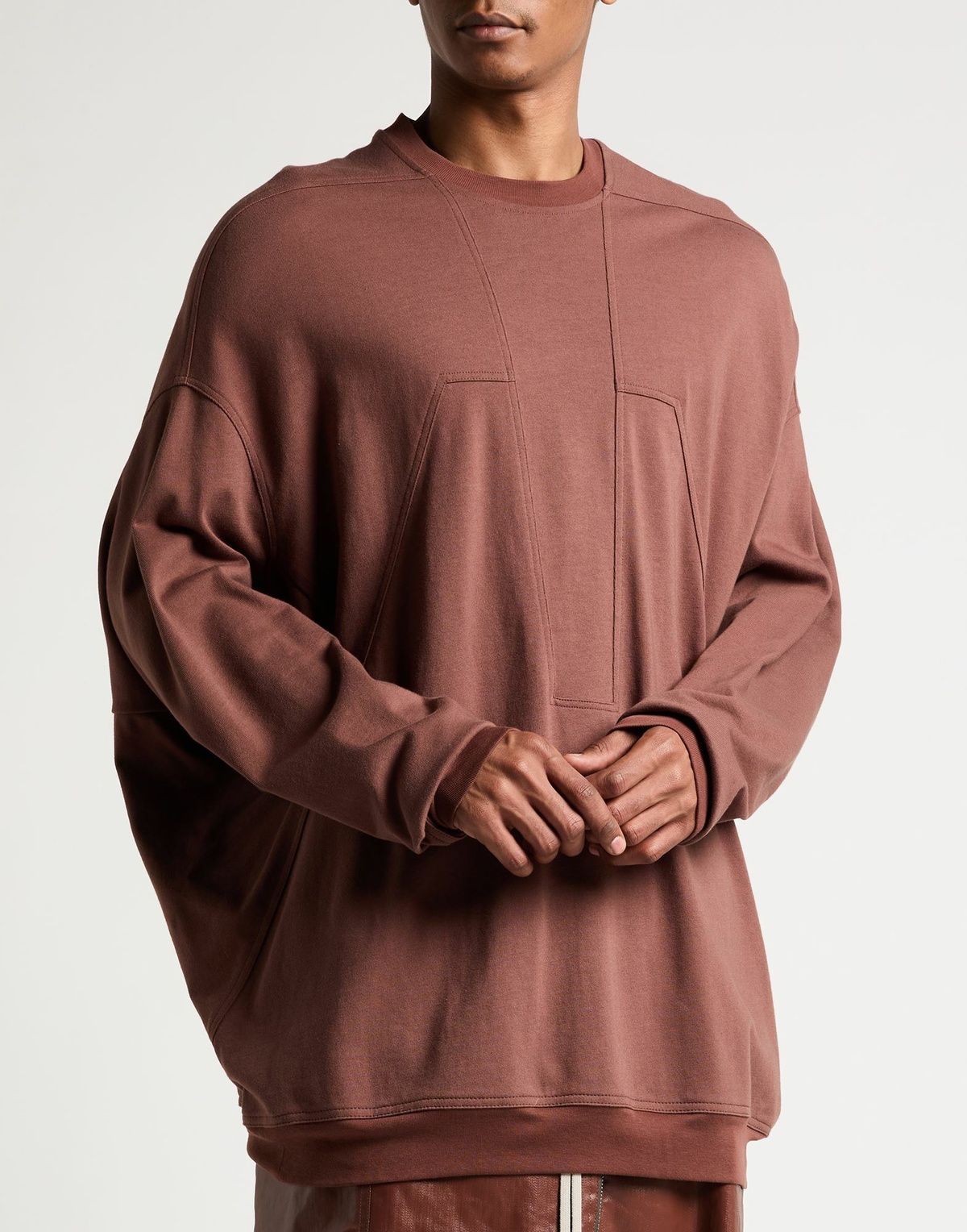 Rick Owens Mens Sweatshirt in Brown